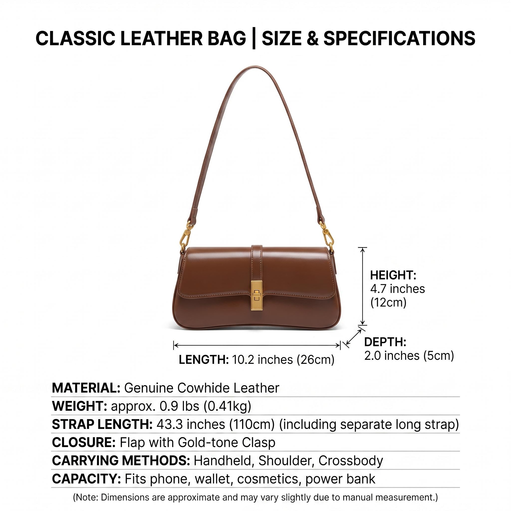 Women's Minimalist Shoulder Bag Smooth Faux Leather Underarm Purse with Metal Lock Versatile bag