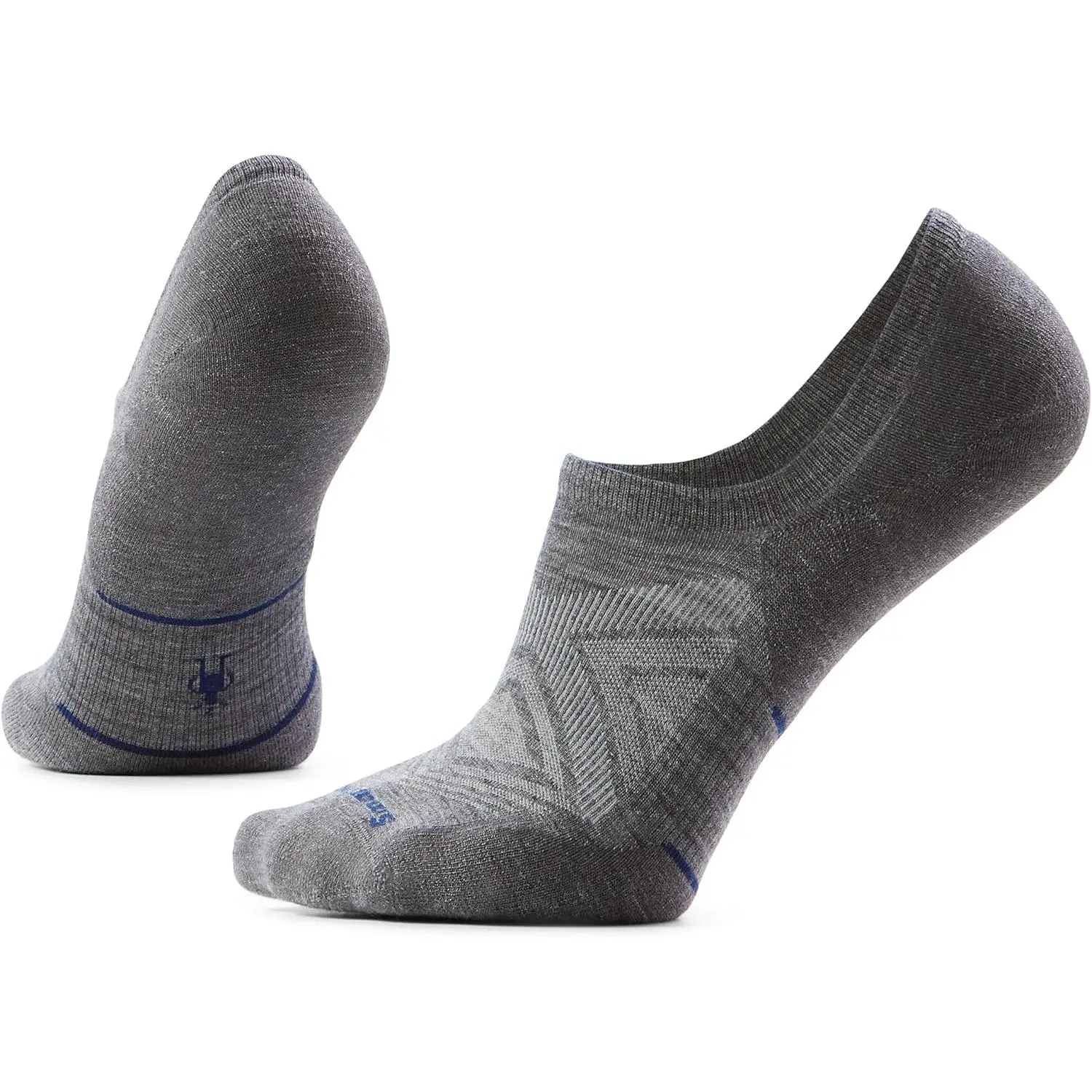 Menswear Smartwool Men's Run Targeted Cushion No Show Socks - Stretch, Knit, Seamless, Mesh Design