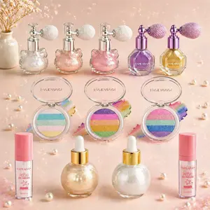 HANDAIYAN Fairy Glitter Makeup Collection, Polvo De Hadas Spray & Stick, Rainbow Highlighter & Body Shimmer Oil, Sparkle Powder for Face Body Hair, Rave Festival Pride Y2K Long Lasting Natural tiktokshopspringglowup