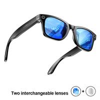 Smart Camera Glasses (Blue Lenses)