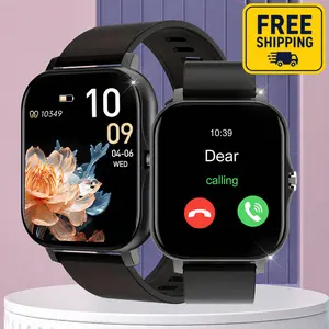 Fitness Smart Watch with Wireless Calls and Music, Smart Notifications, Alarm Clock, Multiple Watch Faces, DIY Photo Wallpaper, Full Touch Screen Smartwatch for Android and iPhone