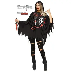 Hooded Ghostface Poncho - Call Me - Scream - Costume - Adult
