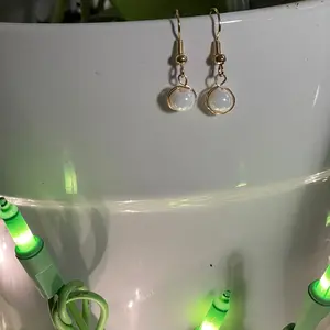 Gold Wrap Wire Handmade Earrings