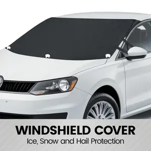 Windshield Cover for Ice Snow and Hail Protection Durable 600D Oxford Fabric Frost Universal Fit for Cars SUVs Vans Trucks Winter Waterproof Scratch Resistant Lightweight Car Sun Visor Easy Installation