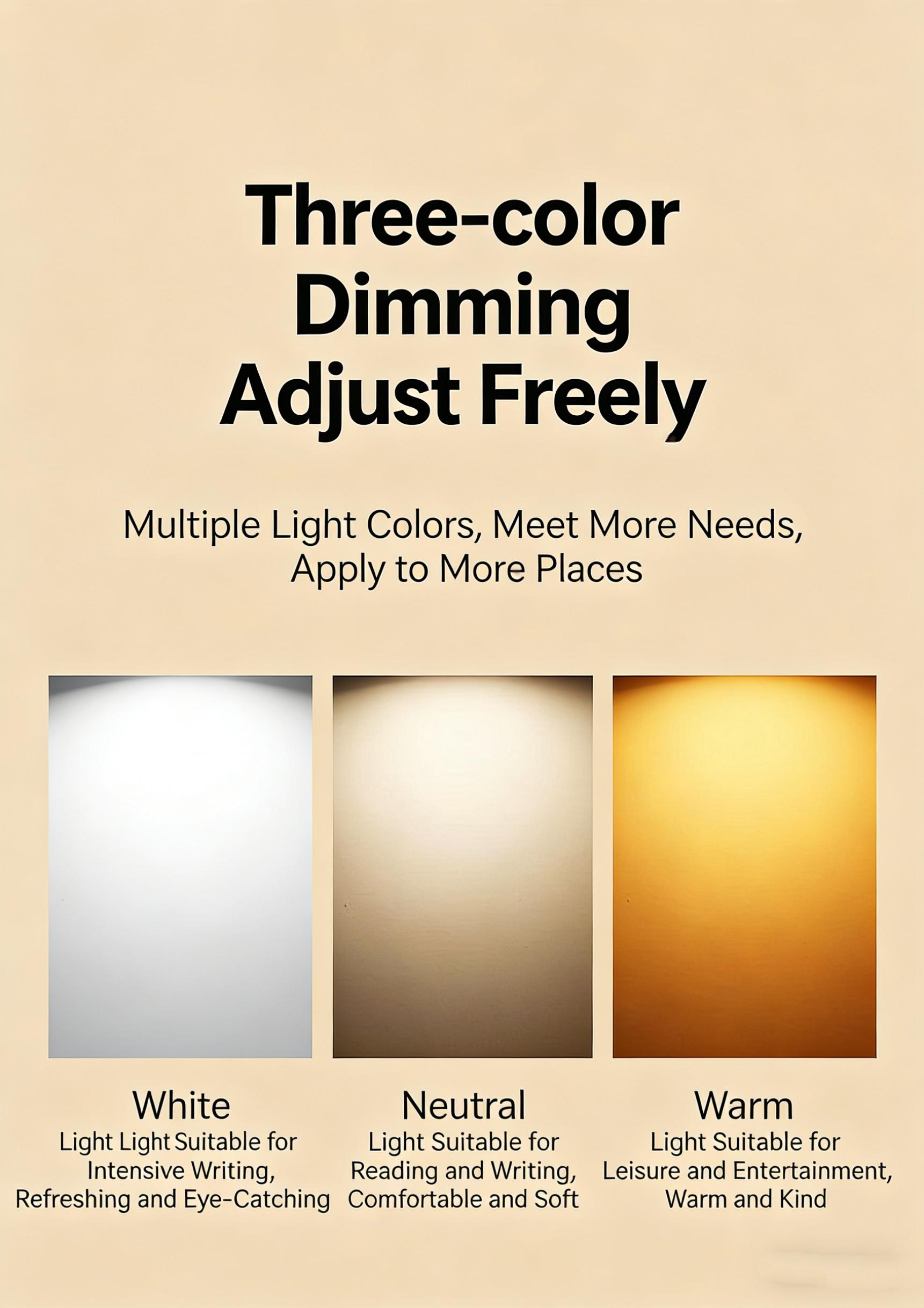 Desktop desk lamp, makeup desk lamp, multi scenario application, CRI>90 USB LED mirror light strip, 3 color temperatures, touch stepless dimming memory, bathroom vanity dimmable desk lamp, lights up every corner of the home