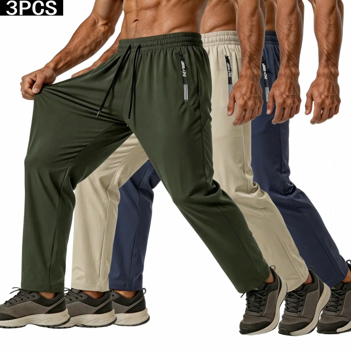 Green + Khaki + Blue