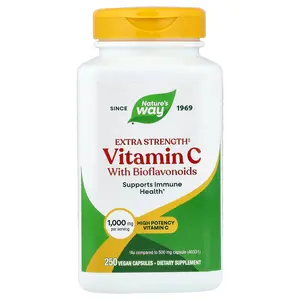 Nature's Way Vitamin C With Bioflavonoids, 250 Vegan Capsules