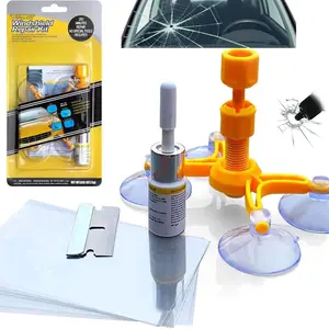Windshield Repair Kit-2026 New Car windshield crack repair kit with Enhanced Injection Head Suction Cup,Durable and Long-lasting,Quick Fix for Chips, Cracks