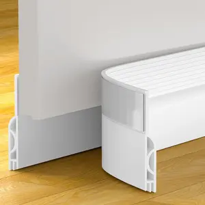 Door Draft Stopper, Door Sweep for Bottom of Door, Weather Stripping Door Seal, Under Door Gap Filler, Under Door Draft Blocker Soundproof/Insulator, Door stoppers (White, 39)