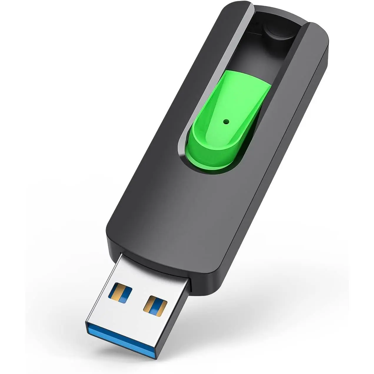 512GB USB 3.0 Flash Drive Thumb Drive USB Drive 512 GB Flash Drive Retractable Jump Drive 512GB for PC Laptop (Green)