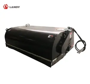 Landy Attachments 83" Skid Steer Pick up Box Broom Sweeper, Fits Universal Skid Steer Quick Attach