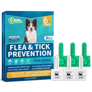 Flea & Tick Topical Drops – Plant-Based Formula for Pet Areas, Skin & Coat Drops, Safe for Use Around Large Dogs(23–44 lbs), 6-Month Botanical Care, Helps Maintain Outdoor Comfort Fleaproduct itch relief TikTokShopHolidayHaul