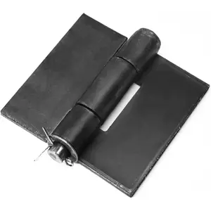 4 Pack 4-1/2" x 4-1/4" Weldable Door Hinges, Heavy Duty Metal Weld On Gate Butt Hinges for Trailer Ramp Garage, 4.7 mm Thick