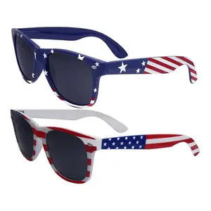 GRINDERPUNCH 2 Pairs American Sunglasses: USA Flag Classic - Patriot
