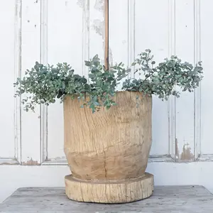 Rustic Tree Stump Planter #2