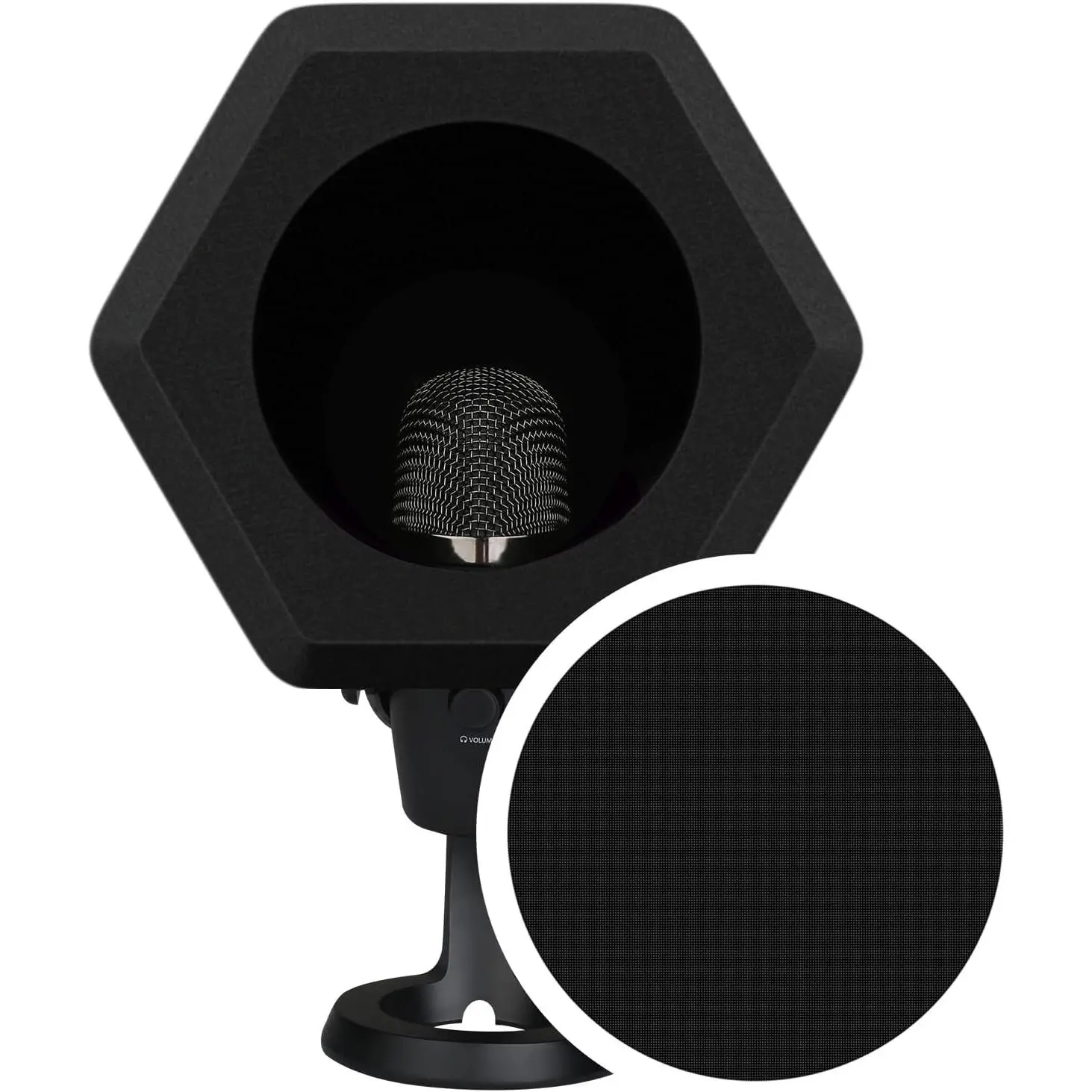 Professional Microphone Isolation Ball with 2-Layered Pop Filter, High Density   Noise Cancellation