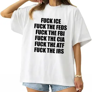 Bold Statement Text Print White Casual Cotton T-Shirt Sweatshirt TOP