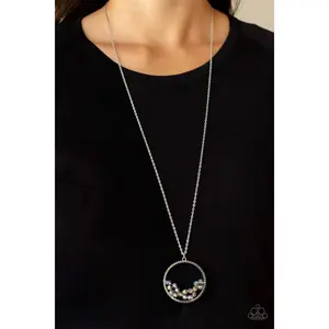 Galactic Glow - Multi Iridescent Necklace - Paparazzi Accessories