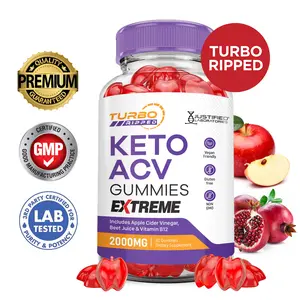 2 x Stronger Turbo Ripped Keto ACV Gummies Extreme 2000MG