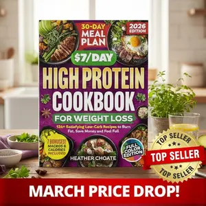 High Protein Meal Prep Cookbook | 30-Day Budget Meal Plan for Everyday Healthy Cooking (Beginner Friendly)