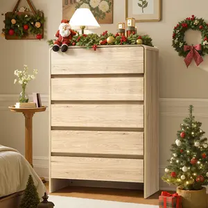 AMERLIFE 5/6/7 Drawer Dresser for Bedroom, Modern Chest of Storage Drawers with Rounded Corners, Cabinet Organizer for Closet, Apartment, Nursery