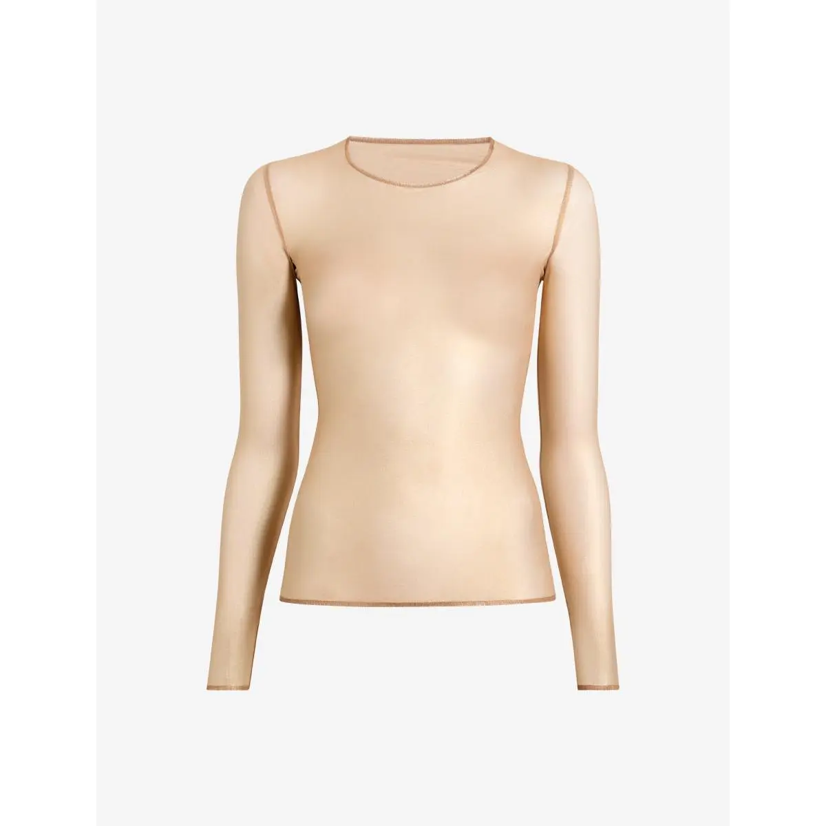 Gilded Chic Mesh Long Sleeve Top
