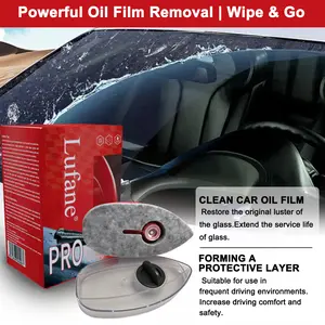 Lufane-Car-Specific Glass Film Remover: Powerful Cleaner for Windshields, Side Windows, and Rearview Mirrors with Coating Agent and Cleaning Brush #Summervibes