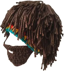 Mens Beanie Winter Hats Knit Caps Ears Warm Earflap Handmade Fashion Unique Stylish Men Women Kids