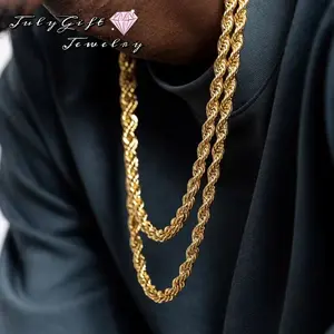 5-8mm Rope Chain Necklace for Men and Women