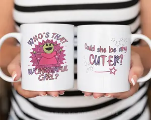 NEW! Nanalan Whos That Wonderful Girl Mug, Could She Be Any Cuter? Nanalan Princess Mug, Mona Princess mug, Nanalan Meme Mugs