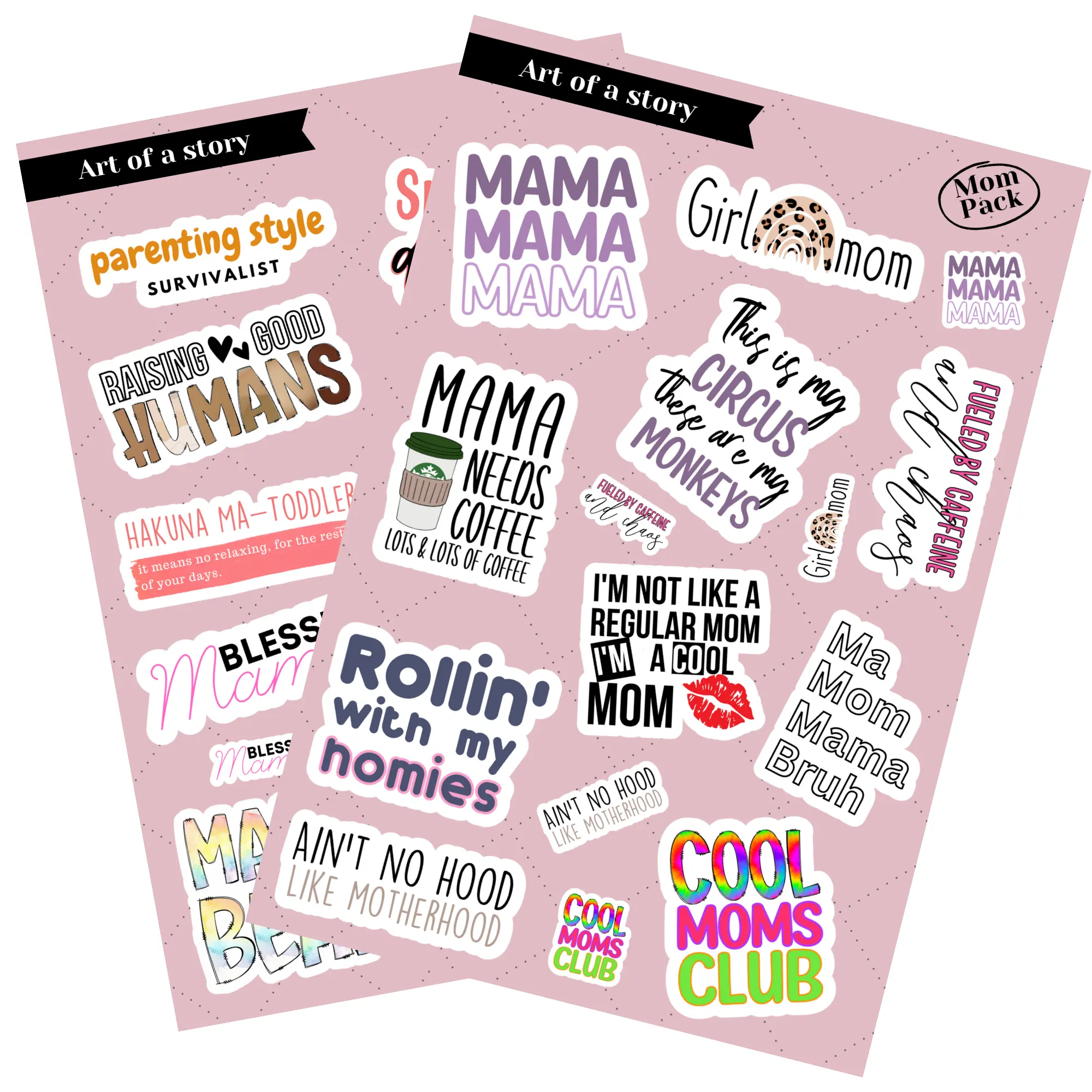 Sticker Sheet - Book Lover Edition, Laminated Stickers