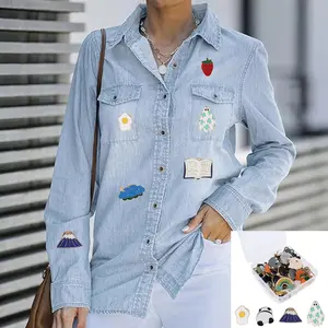 10/20/30/50pcs Random Mixed Alloy Metal Pins, Drop Set Pins, Cartoon Character Badges Brooches, Backpack Decoration Accessories