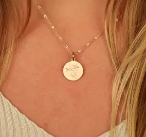 Birth Flower Charms by The Inspiration Co. - Pick Your Favorite Flower Design - Pick Your Metal Gold Silver Rose Gold Options