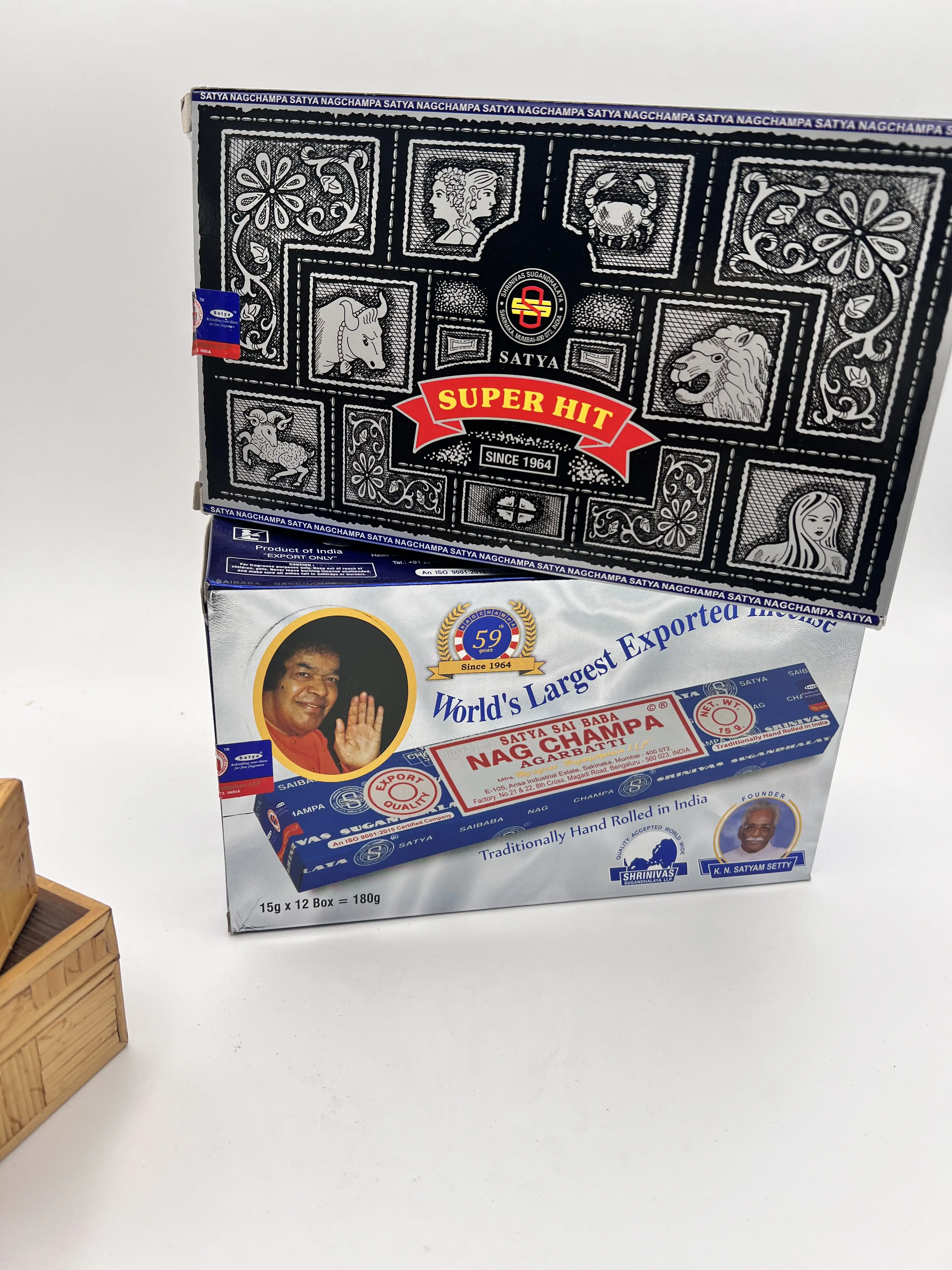 Nag Champa Incense Sticks - Handmade Alcohol-Free Home Fragrances with Natural Ingredients, Scented/Unscented Options for Indoor Home Care Supplies, Ideal for Sensitive Users - Single Pack