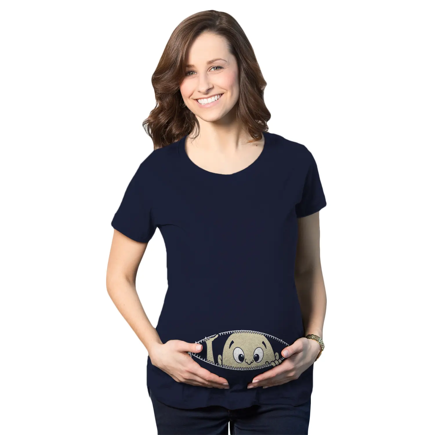 Maternity Baby Peeking T Shirt Funny Pregnancy Tee for Expecting Mothers Funny Graphic Maternity Tee Cute Pregnancy Tees With Plus Maternity Baby Peeking T Shirt Funny Pregnancy Tee for Expecting Mothers Funny Graphic Maternity Tee Cute Pregnancy Tees With Plus