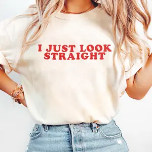 I Just Look Straight T-Shirt, Lesbian LGBT Pride Shirt for Women, Funny Coming Out Tee, Pride Month Apparel, Gay Friendly Humor Shirt