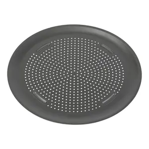Nonstick 16” Pizza Pan – Pizza Tray for Oven, Perforated Round Pizza Pan, Carbon Steel Baking Pan, Homemade, Frozen & Leftover Slices Kitchen Utensils