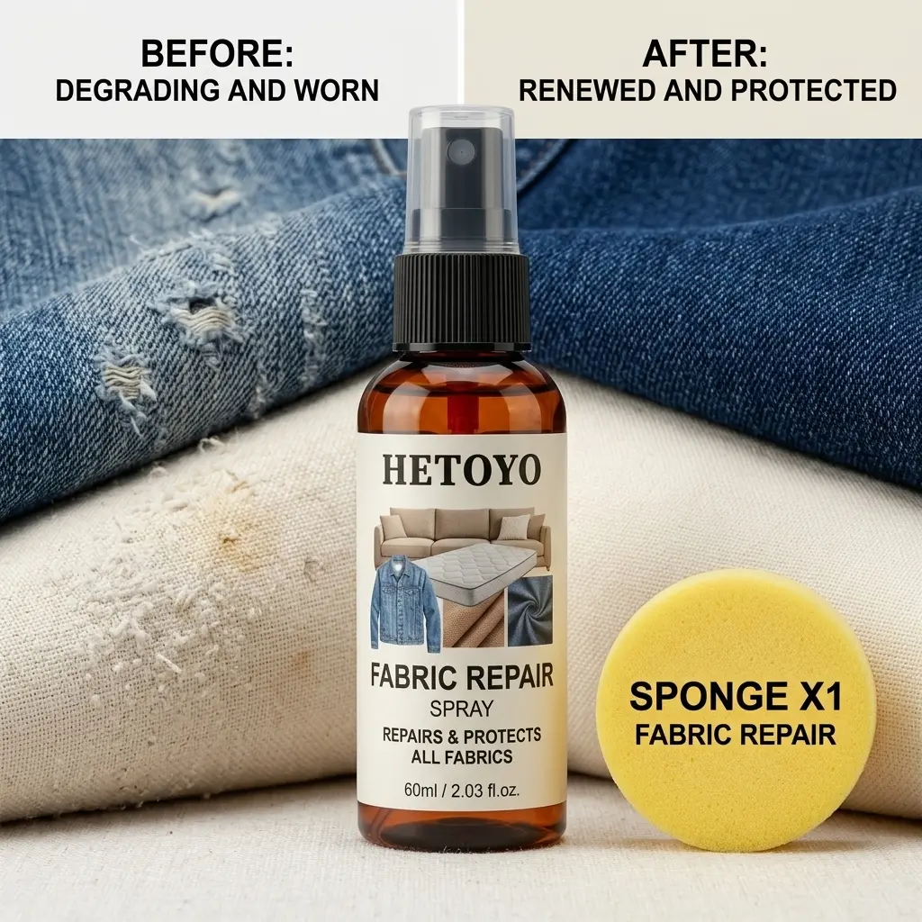 Clothing Repair Agent 2-Piece Set: Powerful Color Fixing and Damage Repair Fabric Care Products