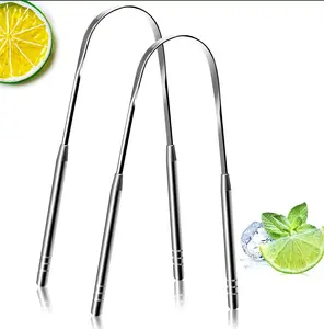 Special 2 Pack Tongue Scraper – 100% Surgical 304 Stainless Steel Tongue Cleaner for Adults,