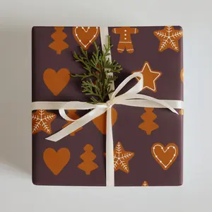 Wrapping paper sheets-Gingerbreadman