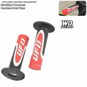 WD NICE MOTO 7/8" 22 24mm Motorcycle Handle Bar, Dirt Bike Motocross Handle Grips, Rubber Gel Hand Handlebar Grips for Atv Universal