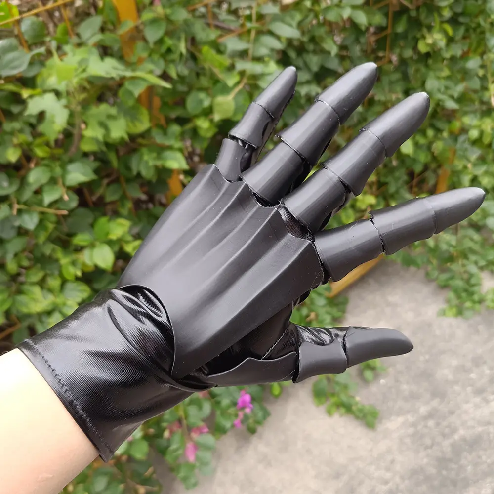 Skull Style Toy Gloves, Handmade 3D Printed Armor, Cool Costume Props for Photo Shoots and Performances, Halloween Party Accessories