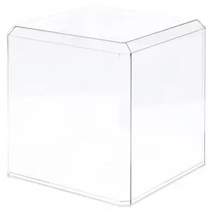 Pioneer Plastics 1010C Clear Plastic Display Case for Basketballs, Soccer Balls, and Baseball Gloves, 9.75" W x 9.75" D x 9.625" H