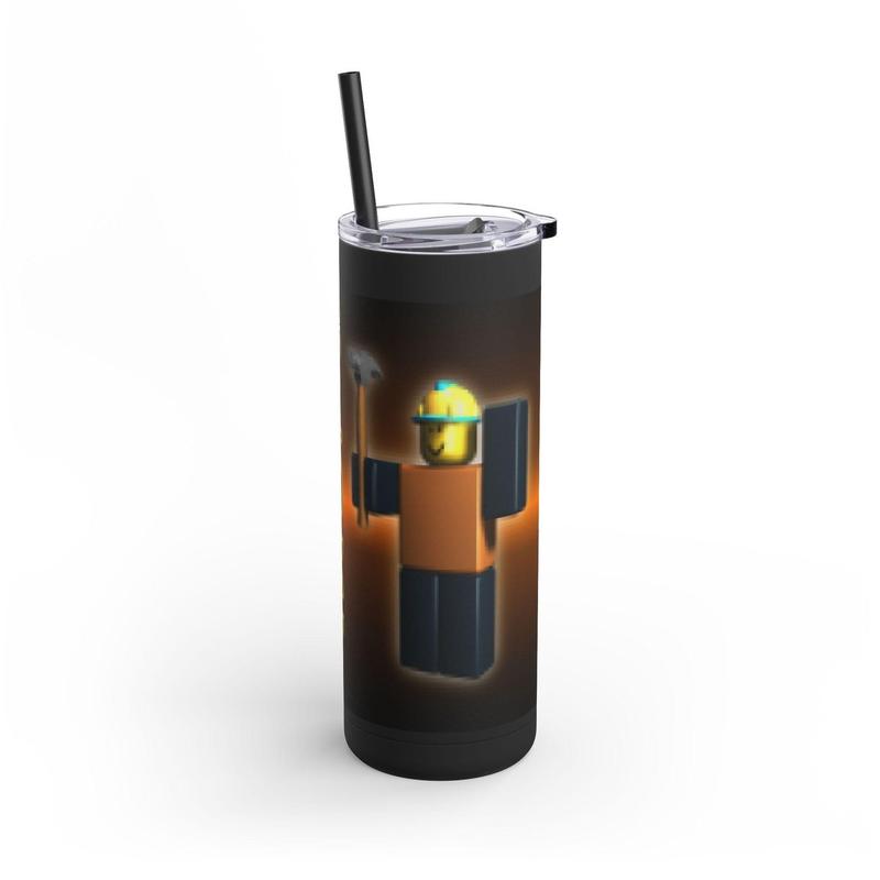 Roblo.x Bloxy Cola Tumbler – 20oz Stainless Steel tumbler with a glossy finish, insulated for hot & cold drinks, Best gift For Roblox Gamer