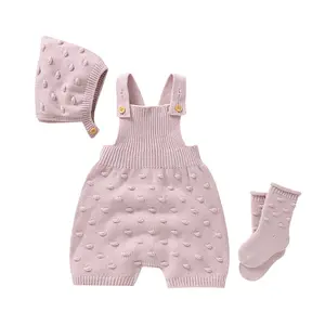 Baby One-Piece Knitted Infant Romper with Soft Knitted Fabric One-Piece Design for Easy Dressing and Undressing Ideal for Infants
