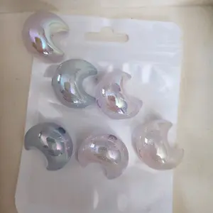 Set of 6 Luminous Moon Beads for DIY Jewelry Making - $2