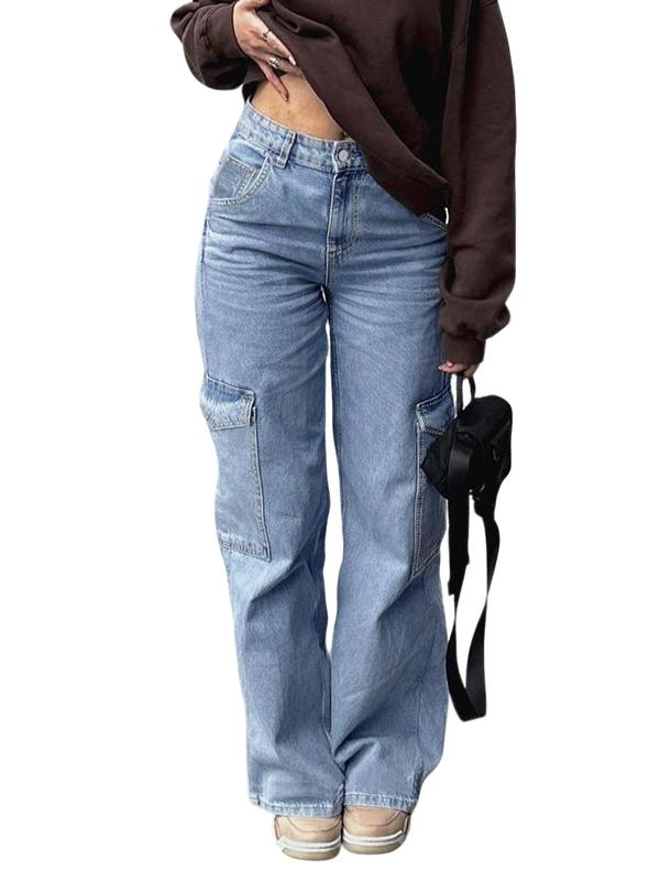 Teen Girls' Y2K Style Cargo Pants, Trendy Casual Design, Comfortable Non-Elastic Fabric, Perfect for Daily Wear & Outdoor Adventures