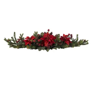 Poinsettia & Berry Centerpiece Poinsettia & Berry Centerpiece