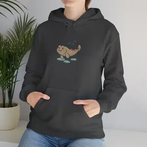 Skipping mudskipper hooded sweatshirt