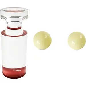 Roulette Marker Balls Set - Flat Top Acrylic Win Marker with 2 Roulette Wheel Table Replacement Balls Pills,Poker Roulette Accessories for Casino Games